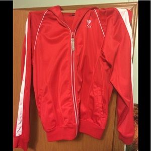 Athletic zip up sweater